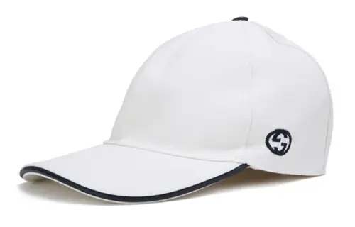 GUCCI GG Cutton Baseball Cap White