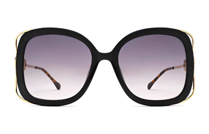 GUCCI Eyewear Horsebit Detail Square Frame Sunglasses