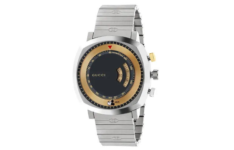 GUCCI GripDisney X Gucci Wrist Watches Quartz Movement Stainless Steel Watchband Black Dial Women's Watch