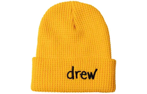 Drew house Beanies Unisex Yellow