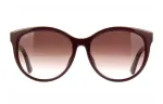GUCCI Plastic Round Sunglasses Women's Brown Gradient