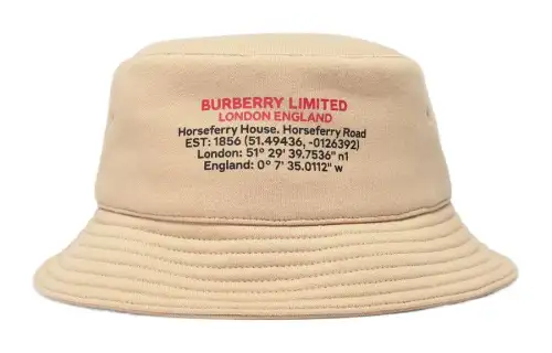 Burberry Bucket Hats Unisex Khaki