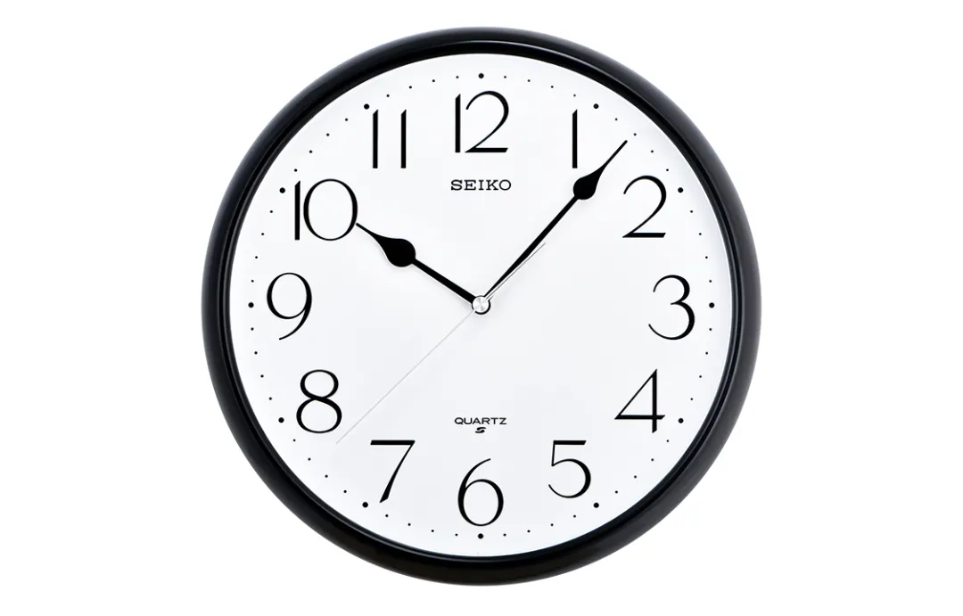SEIKO Quartz Movement Plastic Wall Clock Unisex White QXA651B