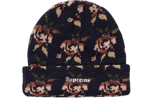Supreme Rose Jacquard Beanie