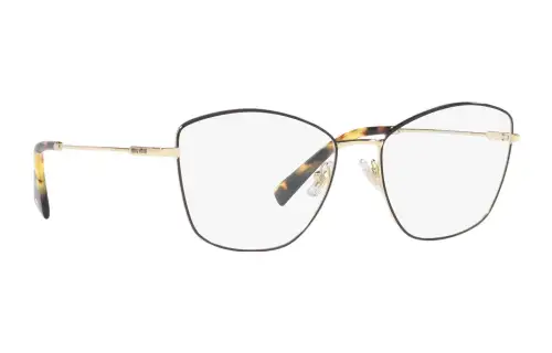 MIU MIU Prescription Glasses Unisex Gold