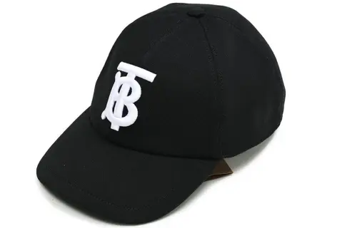 Burberry Cotton Baseball Cap Unisex Black