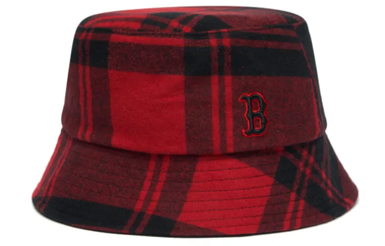 MLB Cotton Bucket Hats Unisex Red