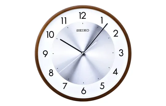 SEIKO Quartz Movement Polyester Plastic Shell Wall Clock Unisex White QXA615B