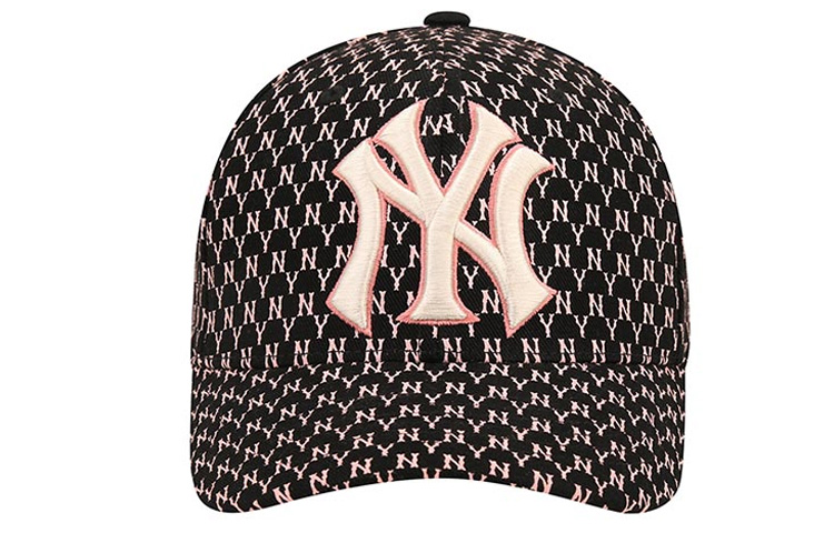 Кепка MLB (черно-розовая) — фото 2