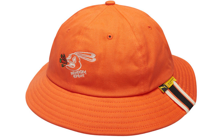 Кепка PUMA x Randomevent Bucket Hat (оранжево-красная) — фото 2