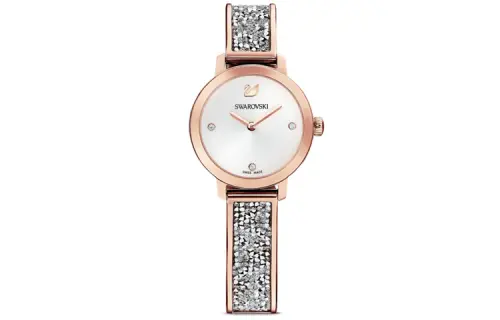 Swarovski Swarovski, quartz watch strap stainless steel, white dial, fashionable sophisticated women's watch, quartz mechanism, simple and elegant design