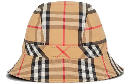 Burberry check bucket hat
