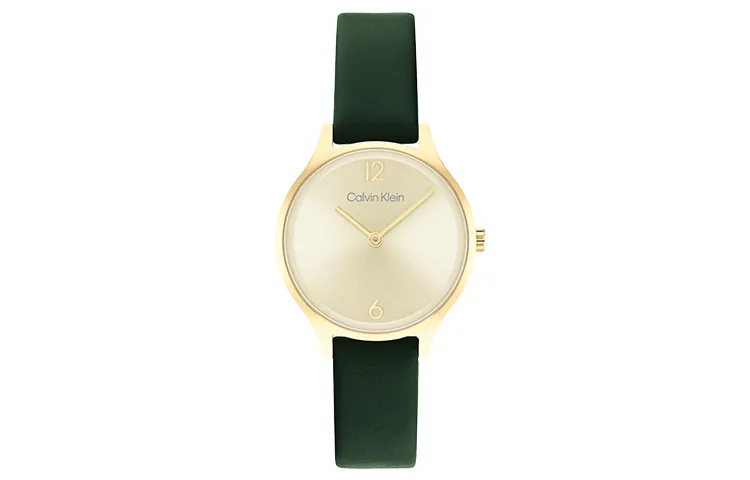 CALVIN KLEIN Wrist Watches Quartz Movement 28mm*20mm Gold Dial Women's Watch