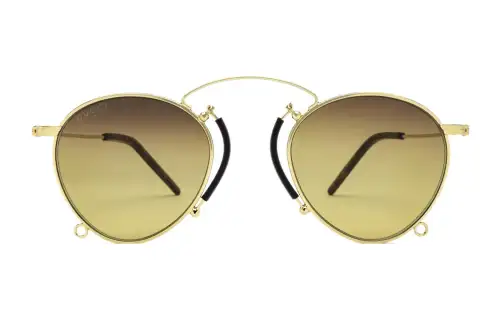 GUCCI Aviator Sunglasses Unisex Gold