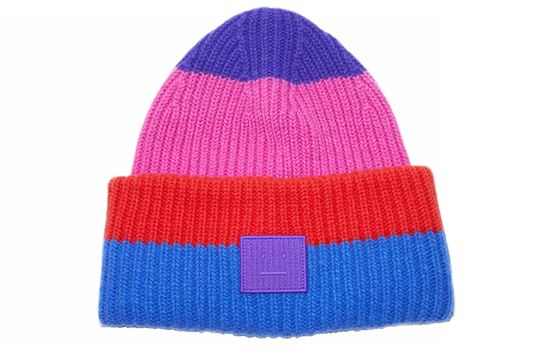 Шапка Acne Studios FACE (разноцветная)