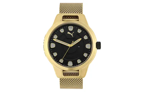 PUMA Wrist Watches Quartz Movement Stainless Steel Watchband Black Dial Men's Watches