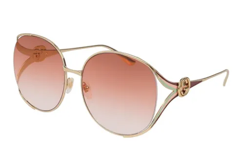 GUCCI Sunglasses Women's Golden Orange