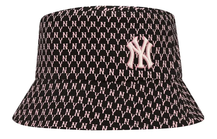 MLB Cotton Bucket Hats Unisex Black Pink