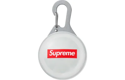 Supreme Rubber Keychains Unisex White