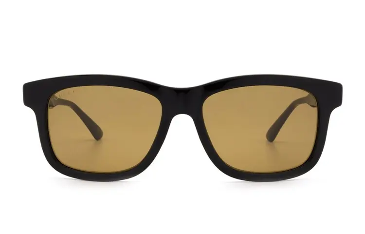 GUCCI Web Fashion Trend Round Sunglasses Men's