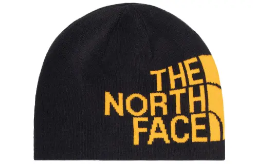 THE NORTH FACE Acrylic Beanies Unisex Black Yellow