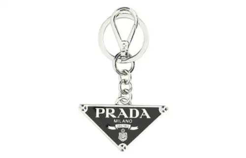 PRADA Logo Lettering Keyring