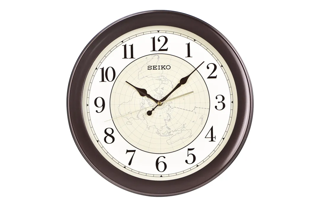 SEIKO Quartz Movement Plastic Wall Clock Unisex Yellow