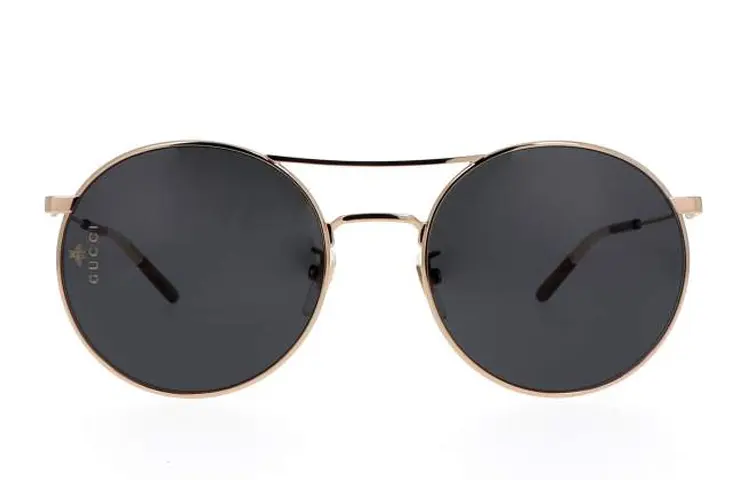 GUCCI Metal Round Sunglasses Unisex