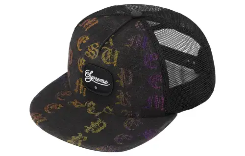 Supreme Gradient Jacquard Denim Mesh Back 5 Panel
