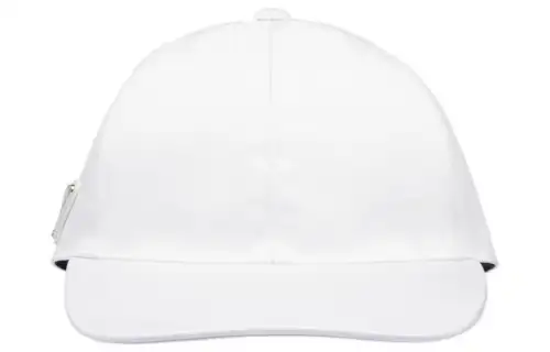PRADA Cotton Baseball Caps Unisex White