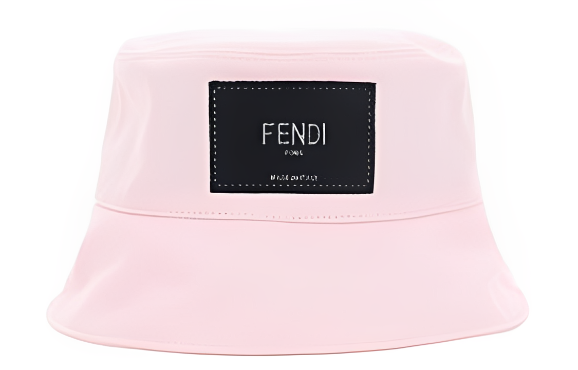 Панама Fendi с вышивкой (черная)