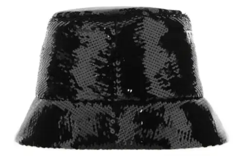 PRADA Sequins Logo Bucket Hat