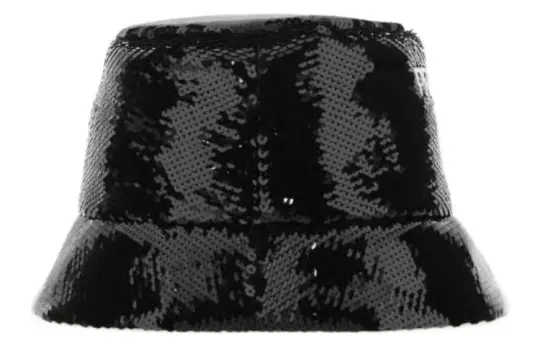 PRADA Sequins Logo Bucket Hat