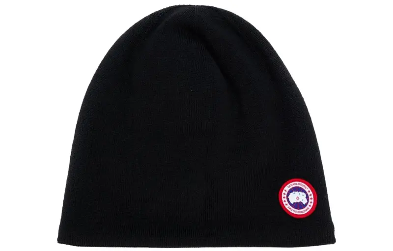 Canada Goose Logo Patch Knitted Beanie