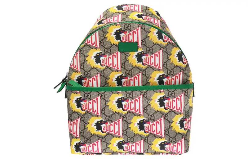 GUCCI Canvas Backpack Kids' Green/Ebony