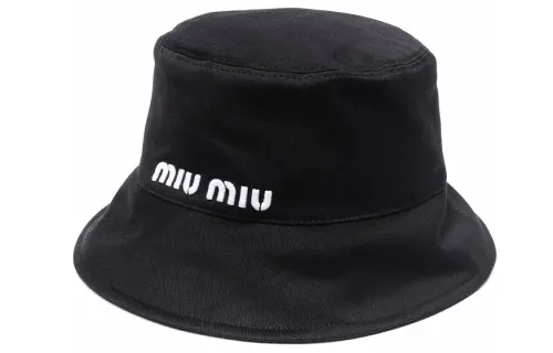 【Previous Season】Drill logo-embroidered bucket hat
