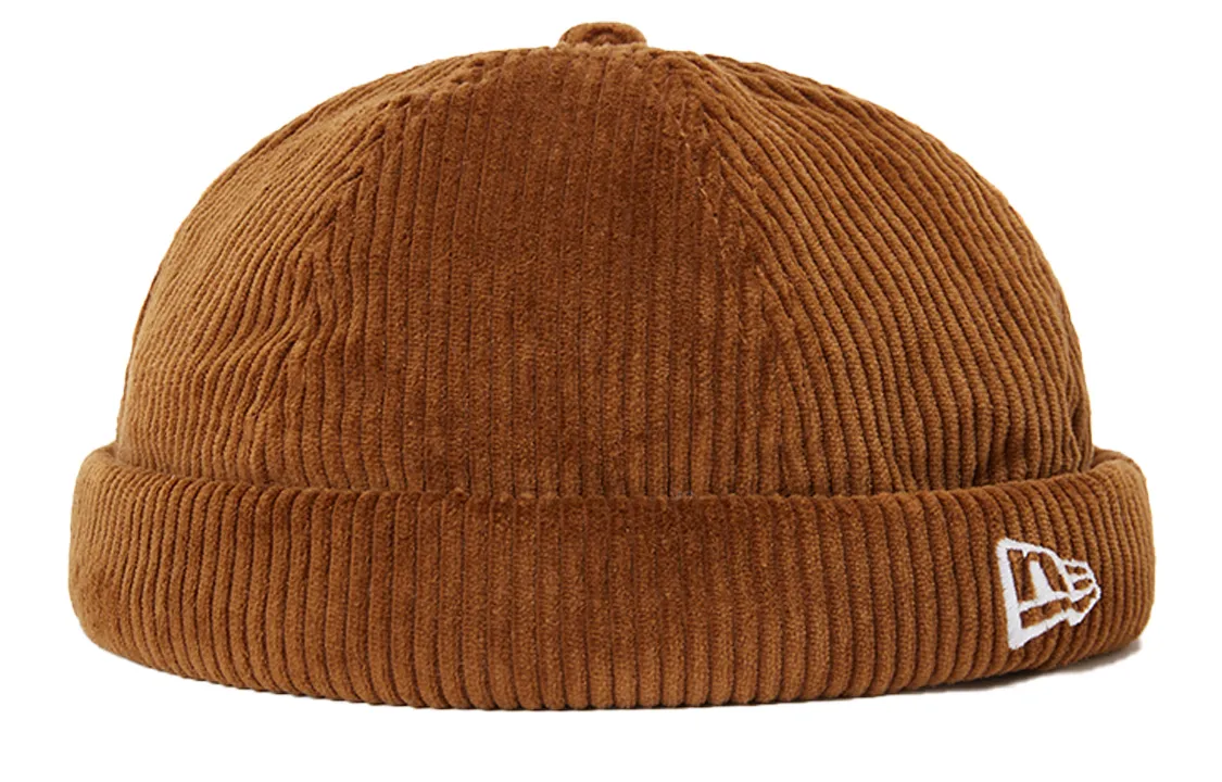 New Era Corduroy Beanies Unisex Brown Yellow