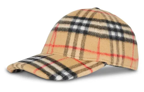 Burberry Checked Baseball Cap