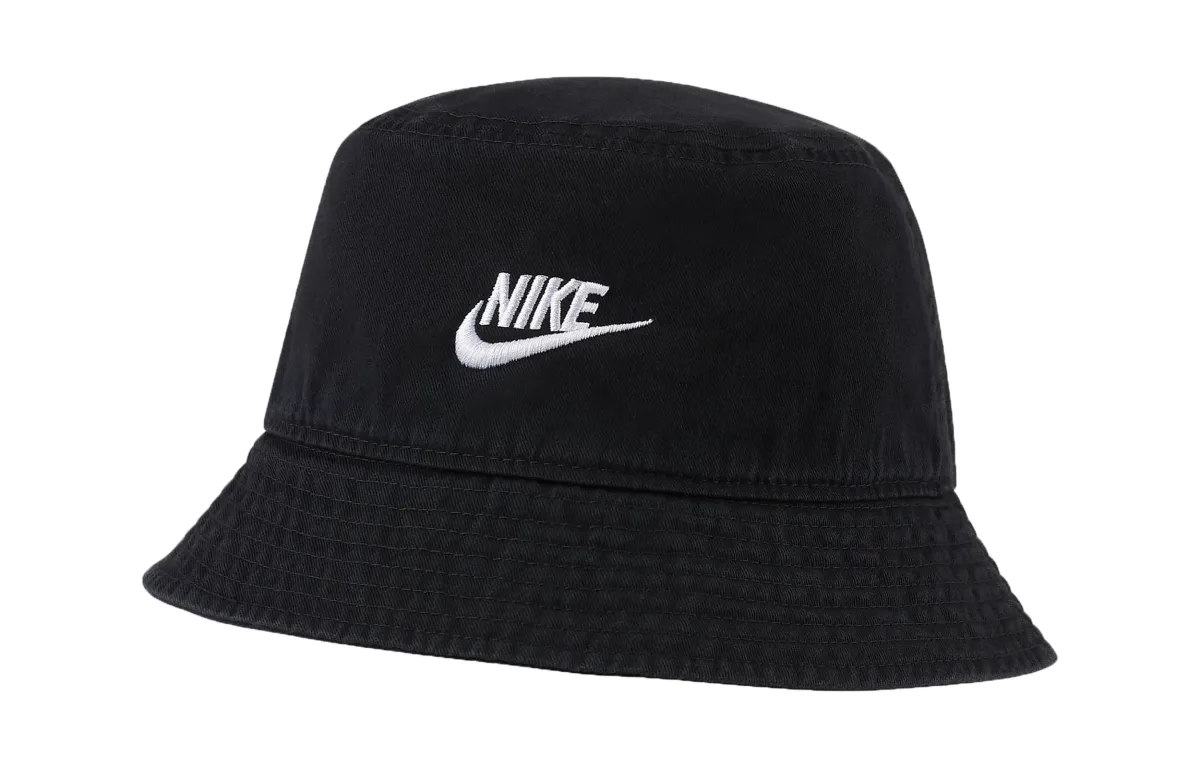 Nike Cotton Bucket Hats Unisex Black
