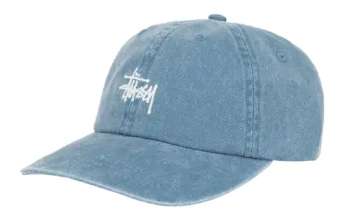 Stussy Cotton Baseball Caps Unisex Blue