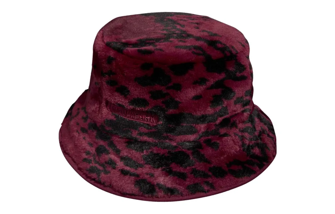 Adidas Ivy Park Printed Faux Fur Reversible Bucket Hat