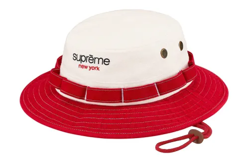 Supreme Bucket Hats Unisex Black/Red/Dark Brown/Blue