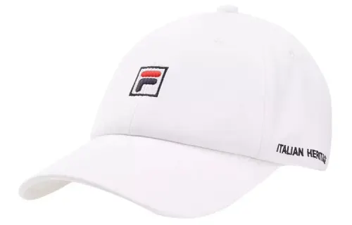 FILA Polyester Baseball Caps Unisex White/Blue/Red