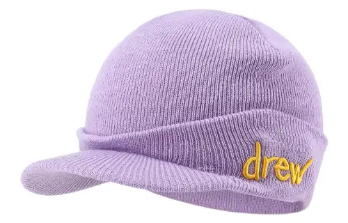 Drew House Acrylic Beanies Unisex Purple