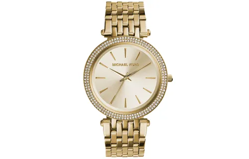 MICHAEL KORS Wrist Watches Quartz Movement Stainless Steel Strap Gold Dial Women's Watch MK3191
