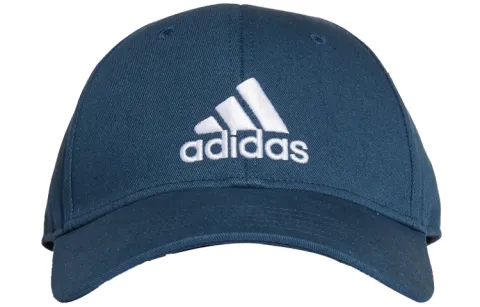 adidas Logo Cotton Baseball Cap Blue