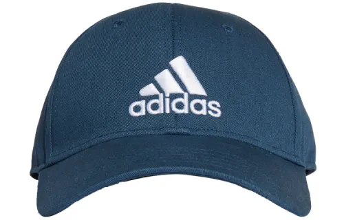 adidas Logo Cotton Baseball Cap Blue