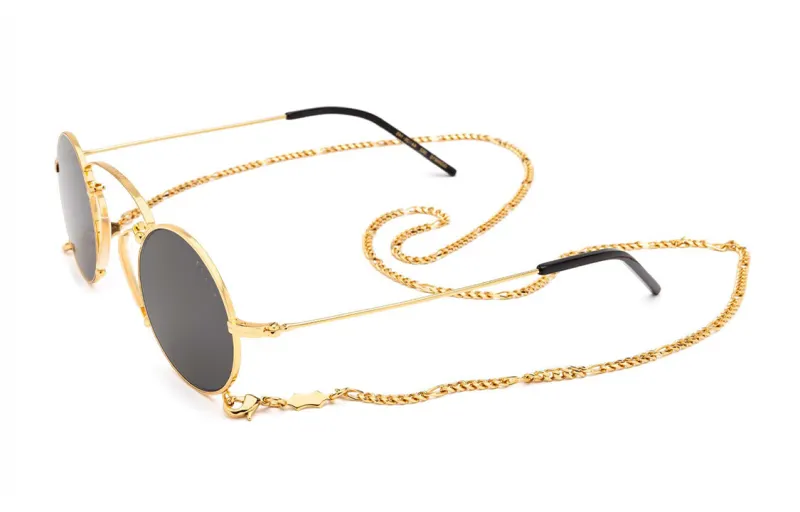Gucci round-frame chain glasses