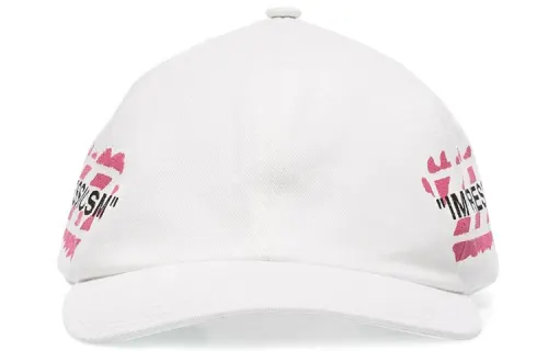 OFF WHITE Diag Stencil Print Baseball Hat