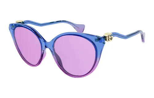 GUCCI Pink Blue Butterfly Sunglasses Unisex